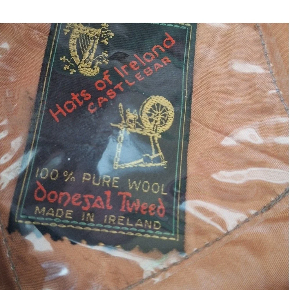 Hats‎ Ireland Donegal Tweed Pure Wool Newsboy Cabbie Flat Cap Hat 50